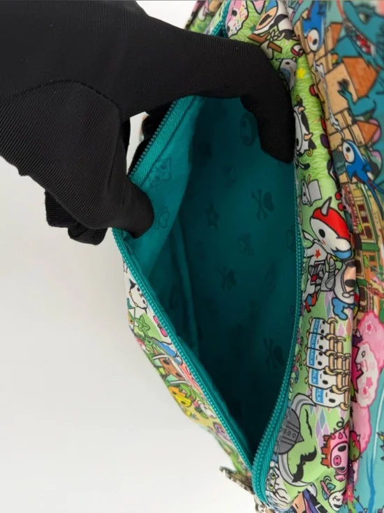 JuJuBe x tokidoki Fantasy Paradise Mini Be Backpack HTF Teal Lining EUC - Picture 8 of 10